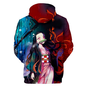 Anime Demon Slayer Hoodies - Kamado Nezuko 3D Printed Streetwear