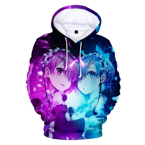 Re: Life In A Different World From Zero 3D Hoodies Sweatshirt Pullover