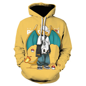 3D Printed Pokemon Hoodie - Anime Sweatshirt