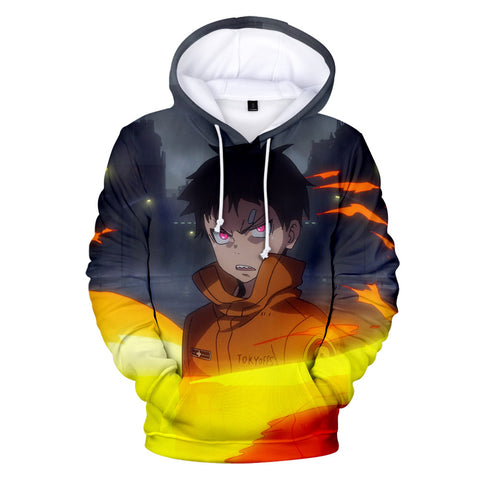 Image of 3D Fire Force Hoodies - Cartoon Sweatshirts