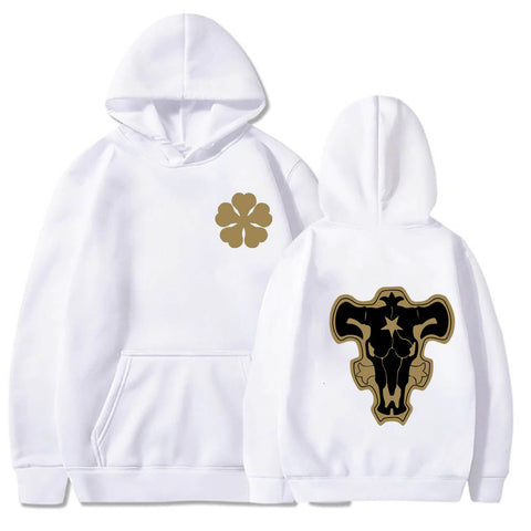 Image of Hot Anime Hoodies Black Clover Print Streetwear Oversized Sweatshirts Hoodie