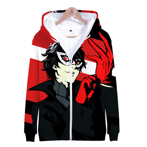 Image of Persona 5 Zipper Hoodie - Hooded Jacket Sweatshirt