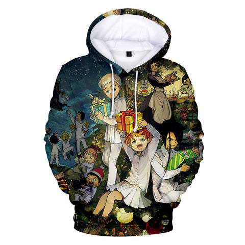 Image of 3D Print Hoodies - Anime The Promised Neverland Sweatshirts
