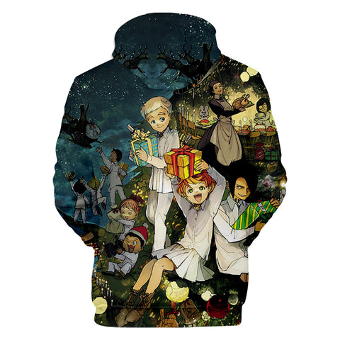 Image of 3D Print Hoodies - Anime The Promised Neverland Sweatshirts