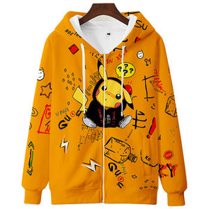 Pokemon 3D Print Design Hoodies - Anime Hooded Sweatshirts