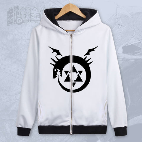 Image of Fullmetal Alchemist Hoodies - Zip Up Unisex Anime Multi-style Hoodie