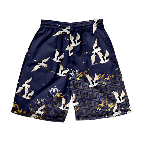 Image of Men's Printed Shorts——Fashion Casual Harajuku Japan Style Beach Shorts