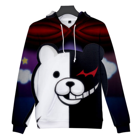 Image of Unisex Colorful 3D Printed Monokuma Harajuku Hoodies