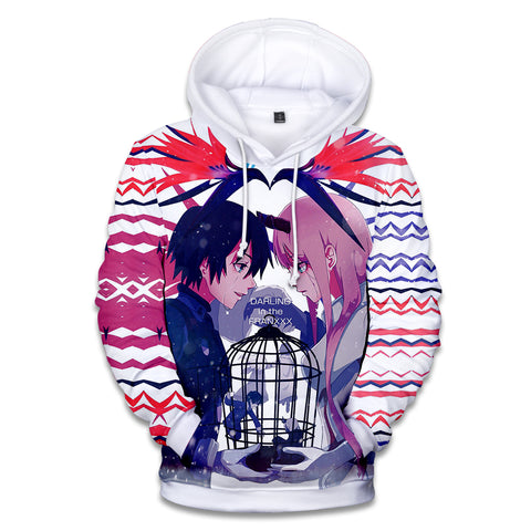 Image of 3D Printed Hoodies - Anime DARLING in The FRANXX Sweatshirt