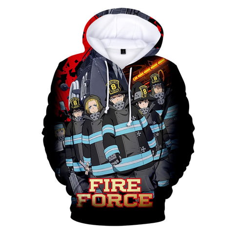 Image of Anime Fire Force 3D Printed Hoodies Sweatshirts Tracksuit