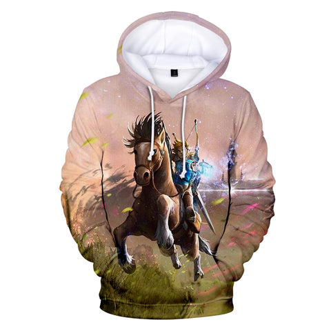 Image of 3D Printed The Legend of Zelda Hoodie Sweatshirts - Hooded Long Sleeve Hip Hop Coats