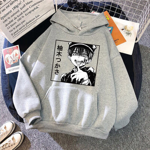 Anime Toilet-Bound Hanako-kun Yugi Amane Print Hoodies Pullover Hooded Sweatshirt