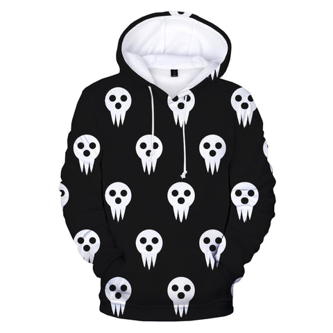 Image of Soul Eater 3D Printed Hoodies Unisex Japanese Anime Long Sleeve Pullover