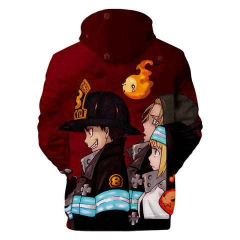 Image of 3D Fire Force Hoodies - Cartoon Sweatshirts