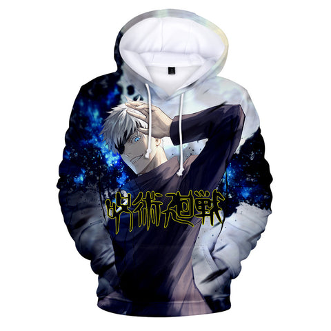 Image of 3D Printed Pullover Hoodies - Anime Jujutsu Kaisen Sweatshirt