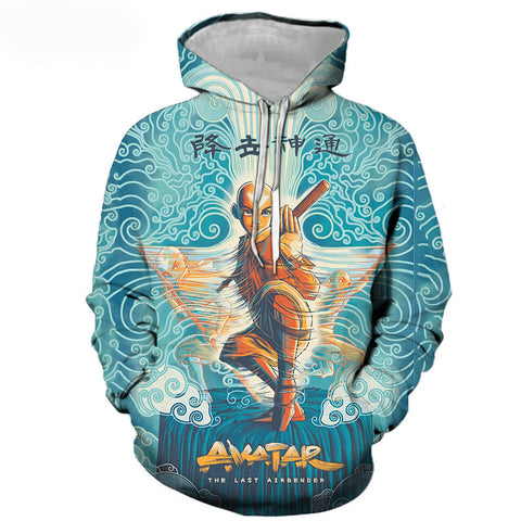 Image of Avatar The Last Airbender Hooded Pullovers - Casual Anime 3D Printed Hoodie