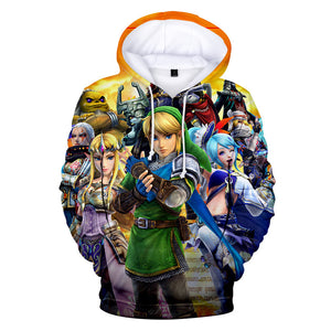 Game Hyrule Warriors : Age of Calamity 3D Print Hoodies