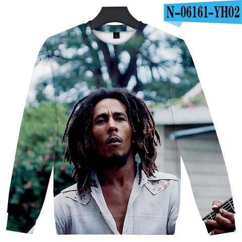 Image of 3D Printed Music Bob Marley Hip Hop Sweatshirts Hoodies