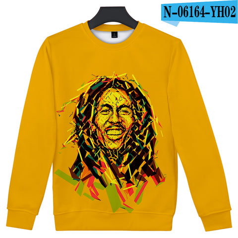 Image of 3D Printed Music Hip Hop Pullovers - Bob Marley Sweatshirts