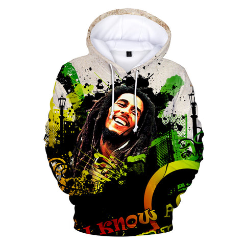 Image of Bob Marley 3D Hoodies - Hip Hop Sweatshirts