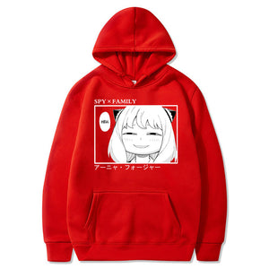 Japan Manga Spy X Family Hoodies Anya Forger Hooded Sweatshirts Unisex Pullover