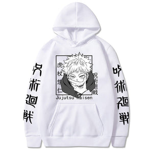 Jujutsu Kaisen Anime Hoodies Itadori Yuji Graphic Print Hoodie Casual Oversize Clothing