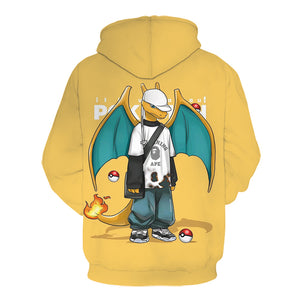 3D Printed Pokemon Hoodie - Anime Sweatshirt