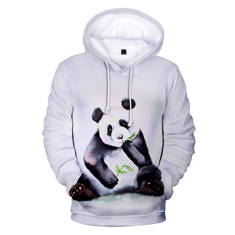 Image of Fashion Animal Panda Hoodies - Casual 3D Printed Hooded Sweatshirt