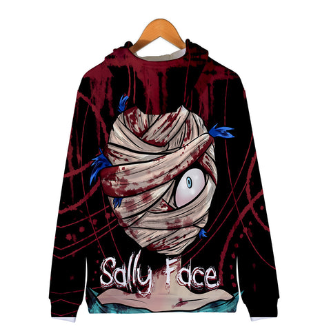 Image of 3D Digital Zip Sally Face Hoodies Sweatshirts
