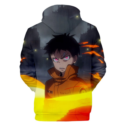 Image of 3D Fire Force Hoodies - Cartoon Sweatshirts