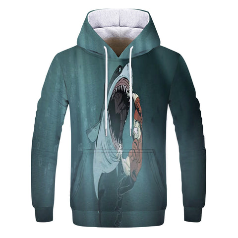 Image of 3D Tropical Fish Hooded Sweatshirts - Fashion Print Hoodies