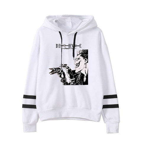 Image of Death Note Death Luke Stripe Hoodies Autumn Hoodie Sweatshirts