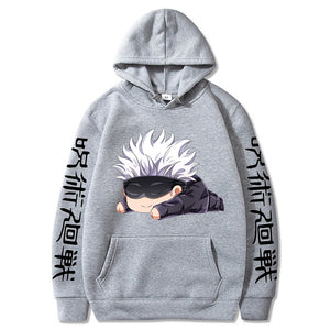 Jujutsu Kaisen Cute Lying Gojo Satoru Hooded Sweatshirt