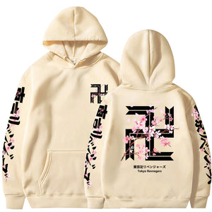 Tokyo Revengers Hoodie Fashion Anime Hoodies Cherry Blossom Sweatshirts