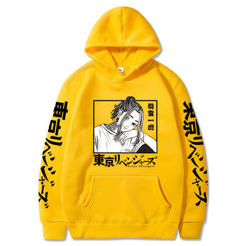 Image of Tokyo Revengers Anime Hoodies Smiling Kazutora Hanemiya Manga Streetwear