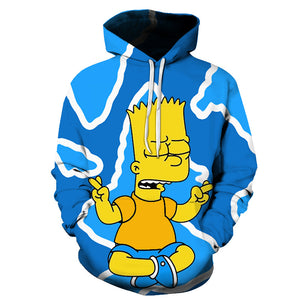 Homer Simpson and His Son 3D Printed Hoodies Sweatshirts