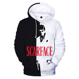 3D Printed Movie Scarface Sweatshirts - Tony Montana Hoodies