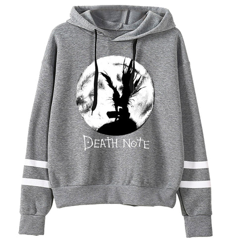 Image of Death Note Pullovers Hoodies Sweatshirts 90s Anime Hoody Streetwear