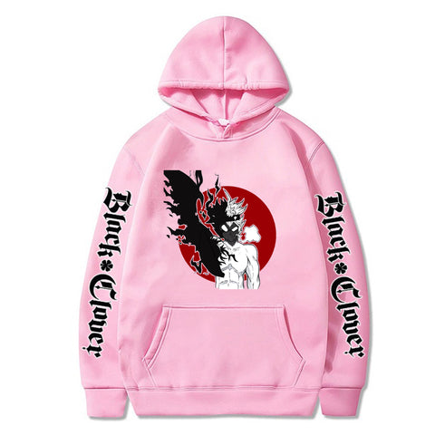 Image of Asta and Nero Print Anime Black Clover Hoodies Pullover Sweatshirt