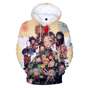 Anime Demon Slayer Hoodies - Kamado Nezuko 3D Printed Streetwear