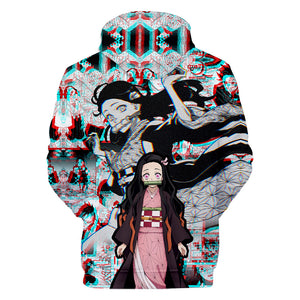 Anime Demon Slayer Hoodies - Kamado Nezuko 3D Printed Streetwear