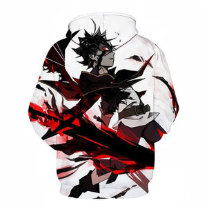 Anime Black Clover Print Oversized Unisex Sportwear Hoody Hooded Sweatshirt