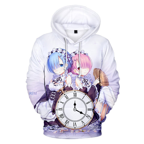 Image of Re: Life In A Different World From Zero 3D Hoodies Sweatshirt Pullover