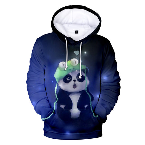 Image of Fashion Animal 3D Printed Panda Hooded Sweatshirt Hoodies