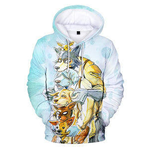 Anime 3D Printed BEASTARS Sweatshirt - The Wolf elements Hoodies