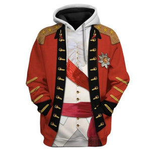 Historical Personage Henry Clinton 3D Printed Cosplay Hoodie