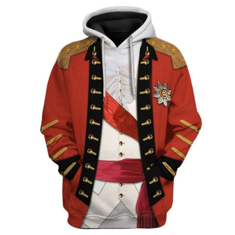 Image of Historical Personage Henry Clinton 3D Printed Cosplay Hoodie