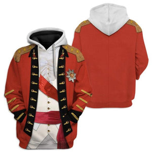 Historical Personage Henry Clinton 3D Printed Cosplay Hoodie