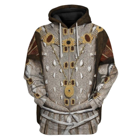 Image of Historical Personage Henry VIII of England 3D Printed Cosplay Hoodie