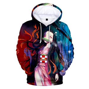 Anime Demon Slayer Hoodies - Kamado Nezuko 3D Printed Streetwear